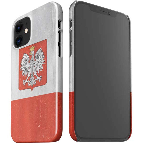 Poland Flag Distressed iPhone 12 Mini Lite Case