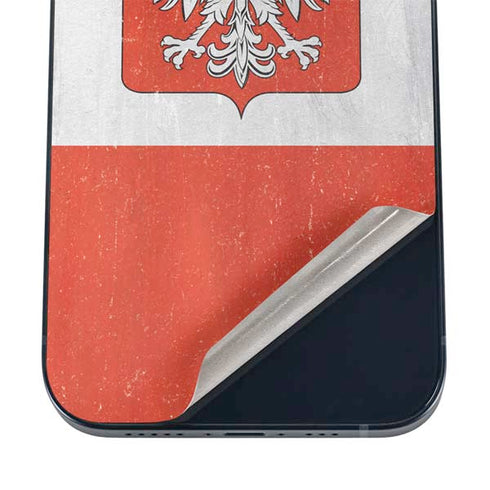 Poland Flag Distressed iPhone 12 Mini Skin
