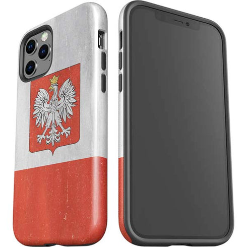 Poland Flag Distressed iPhone 12 Pro Impact Case
