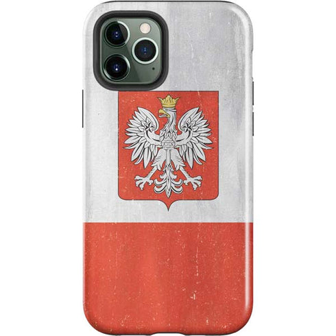 Poland Flag Distressed iPhone 12 Pro Max Impact Case