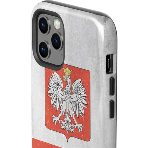 Poland Flag Distressed iPhone 12 Pro Max Impact Case