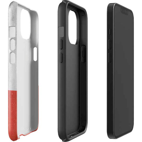 Poland Flag Distressed iPhone 15 Plus Impact Case