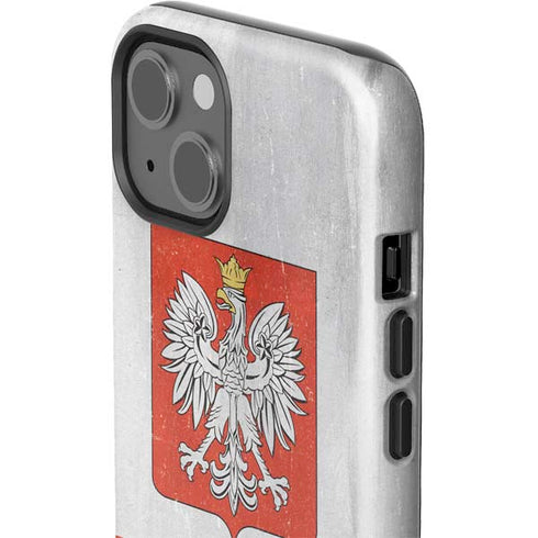 Poland Flag Distressed iPhone 15 Impact Case