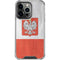 Poland Flag Distressed iPhone 14 Pro Clear Case