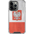 Poland Flag Distressed iPhone 14 Pro Clear Case