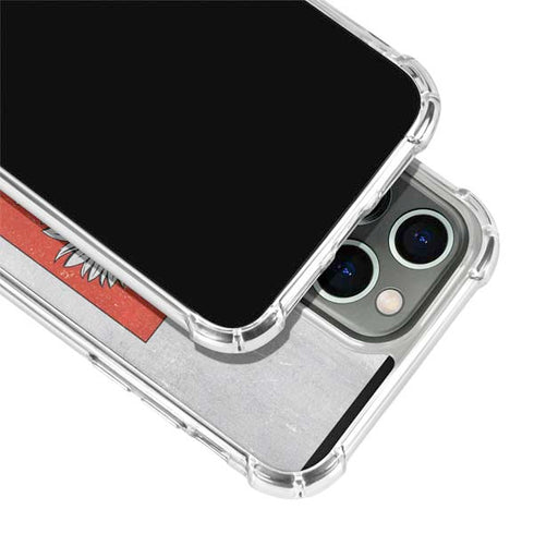 Poland Flag Distressed iPhone 14 Pro Clear Case