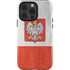 Poland Flag Distressed iPhone 14 Pro Impact Case