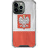 Poland Flag Distressed iPhone 14 Pro Max Clear Case