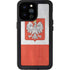 Poland Flag Distressed iPhone 14 Pro Max Waterproof Case