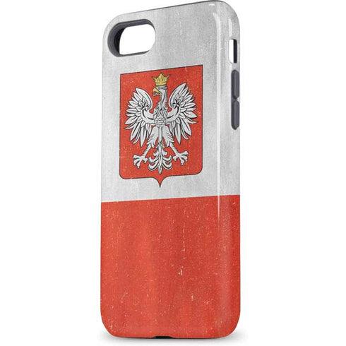 Poland Flag Distressed iPhone 7 Pro Case