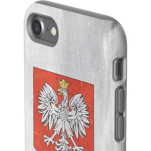 Poland Flag Distressed iPhone SE (2nd & 3rd Gen) Pro Case