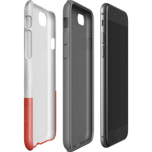 Poland Flag Distressed iPhone SE (2nd & 3rd Gen) Pro Case