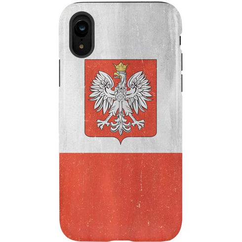 Poland Flag Distressed iPhone XR Pro Case