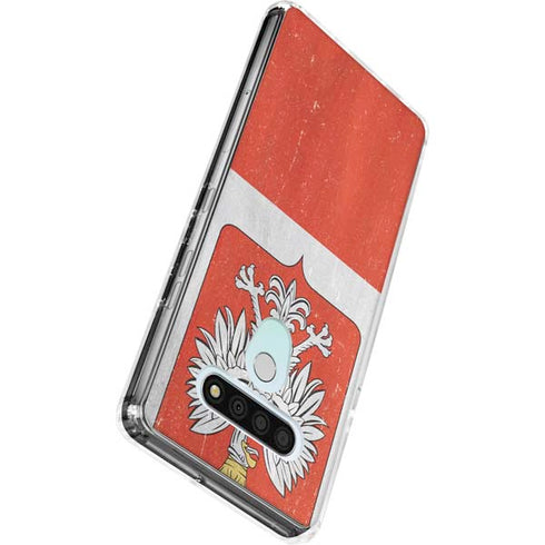 Poland Flag Distressed LG Stylo 6 Clear Case