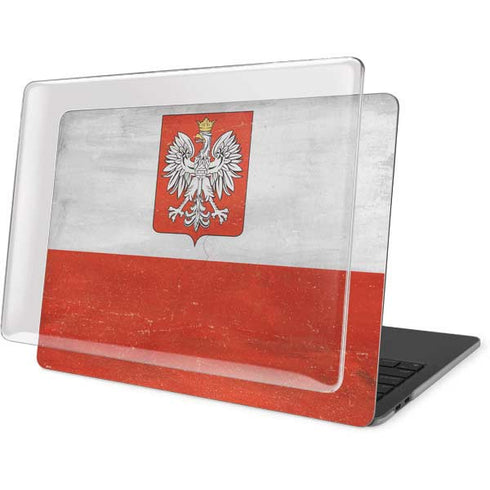 Poland Flag Distressed MacBook Pro 13in (2020) Case plus Skin
