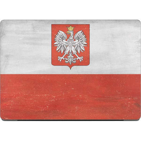 Poland Flag Distressed MacBook Pro 14in (2021-24) Skin