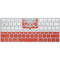 Poland Flag Distressed Magic Keyboard Skin