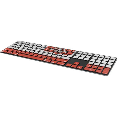 Poland Flag Distressed Magic Keyboard with Numeric Keypad Skin