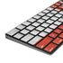 Poland Flag Distressed Magic Keyboard with Numeric Keypad Skin