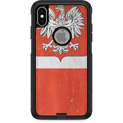 Poland Flag Distressed Otterbox Commuter iPhone Skin