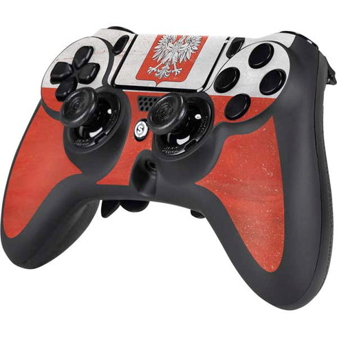 Poland Flag Distressed PS4/PC SCUF Impact Controller Skin