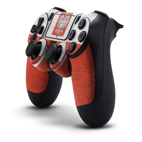 Poland Flag Distressed PS4 Pro/Slim Controller Skin