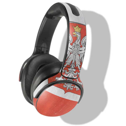 Poland Flag Distressed Skullcandy Venue Skin