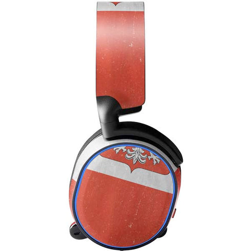 Poland Flag Distressed SteelSeries Arctis 3 Skin