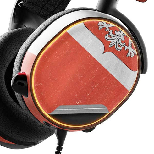 Poland Flag Distressed SteelSeries Arctis 5 Skin