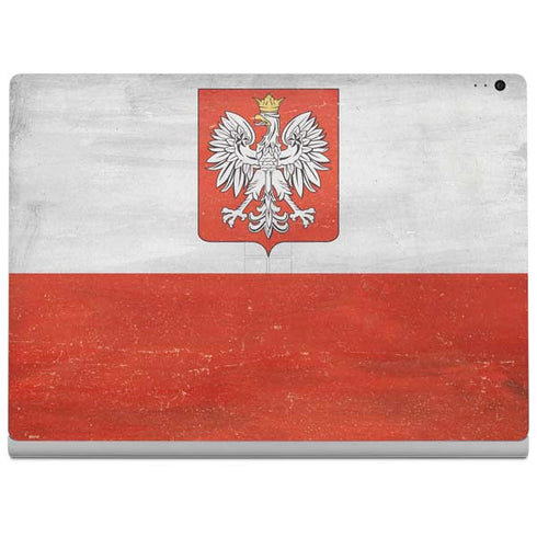 Poland Flag Distressed Surface Book 2 15in Skin