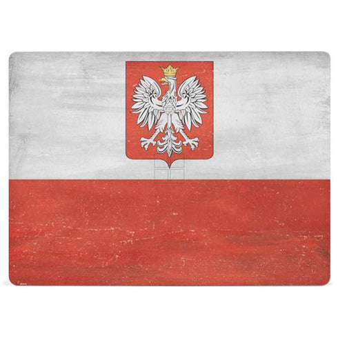 Poland Flag Distressed Surface Laptop 2 Skin