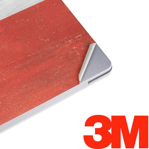 Poland Flag Distressed Surface Laptop 2 Skin