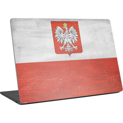 Poland Flag Distressed Surface Laptop 4 15in Skin