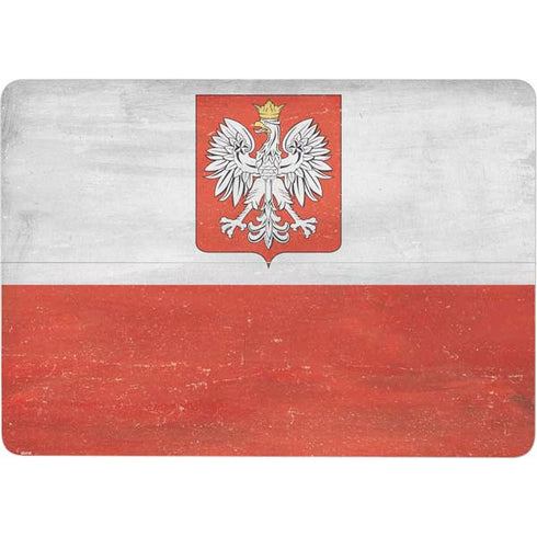 Poland Flag Distressed Surface Laptop Studio Skin
