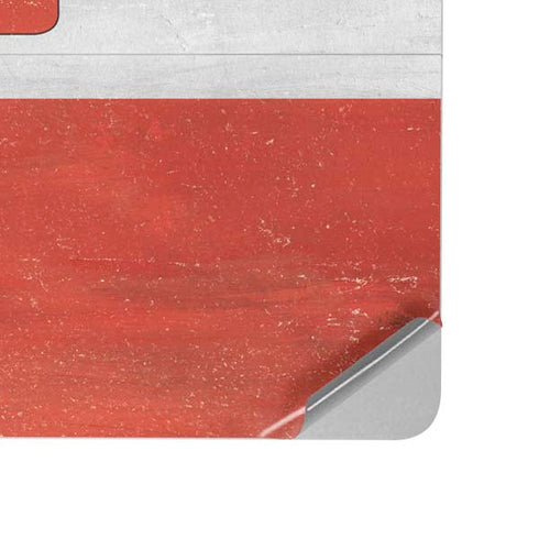 Poland Flag Distressed Surface Laptop Studio Skin