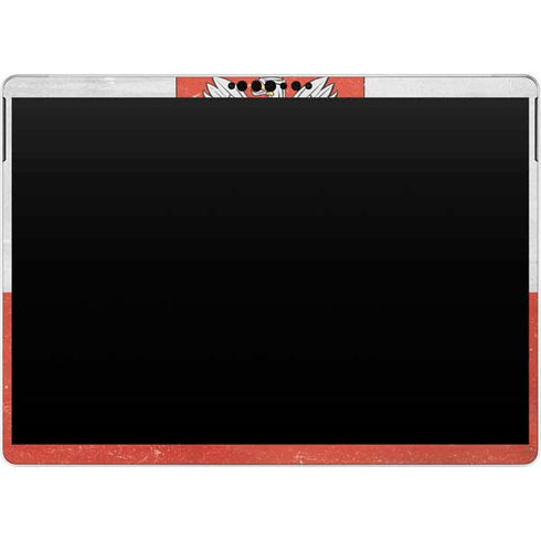 Poland Flag Distressed Surface Pro 8 Skin