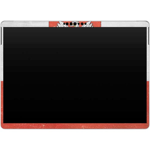 Poland Flag Distressed Surface Pro 9 Skin
