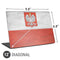 Poland Flag Distressed Universal Laptop 12in (9.8 x 6.8in) Skin