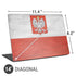 Poland Flag Distressed Universal Laptop 14in (11.4 x 8.2in) Skin