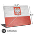 Poland Flag Distressed Universal Laptop 15in (12.2 x 8.8in) Skin