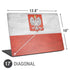 Poland Flag Distressed Universal Laptop 17in (13.8 x 10in) Skin