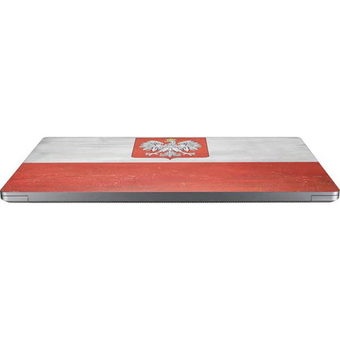 Poland Flag Distressed Universal Laptop 17in (13.8 x 10in) Skin