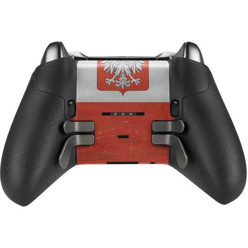 Poland Flag Distressed Xbox Elite Wireless Controller Series 2 Skin