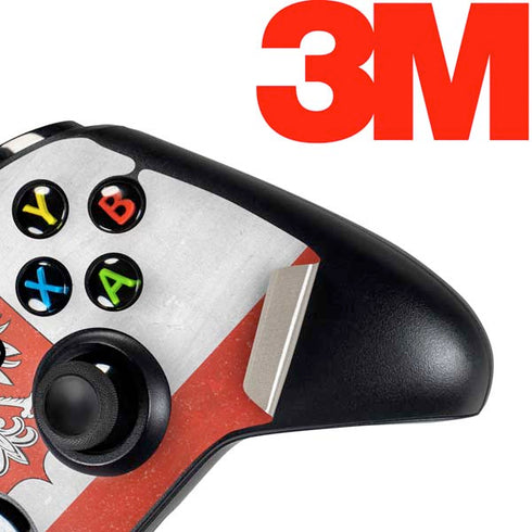 Poland Flag Distressed Xbox One Controller Skin