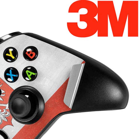 Poland Flag Distressed Xbox One S Controller Skin