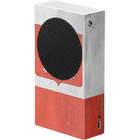 Poland Flag Distressed Xbox Series S Console Skin