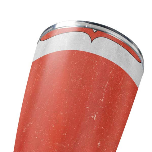 Poland Flag Distressed Yeti 20oz Tumbler Skin