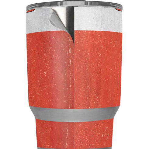 Poland Flag Distressed Yeti 20oz Tumbler Skin