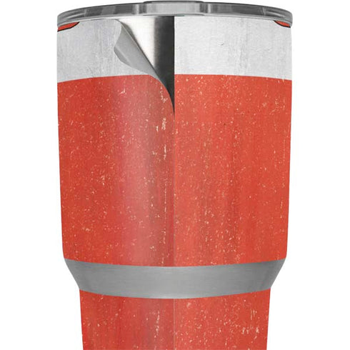 Poland Flag Distressed Yeti 30oz Rambler Tumbler Skin
