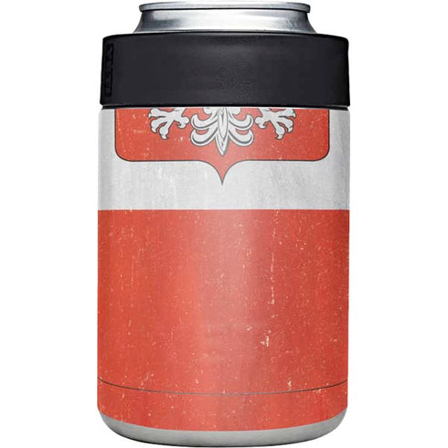 Poland Flag Distressed Yeti Colster Can Insulator Skin